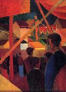 August Macke Seiltanzer oil